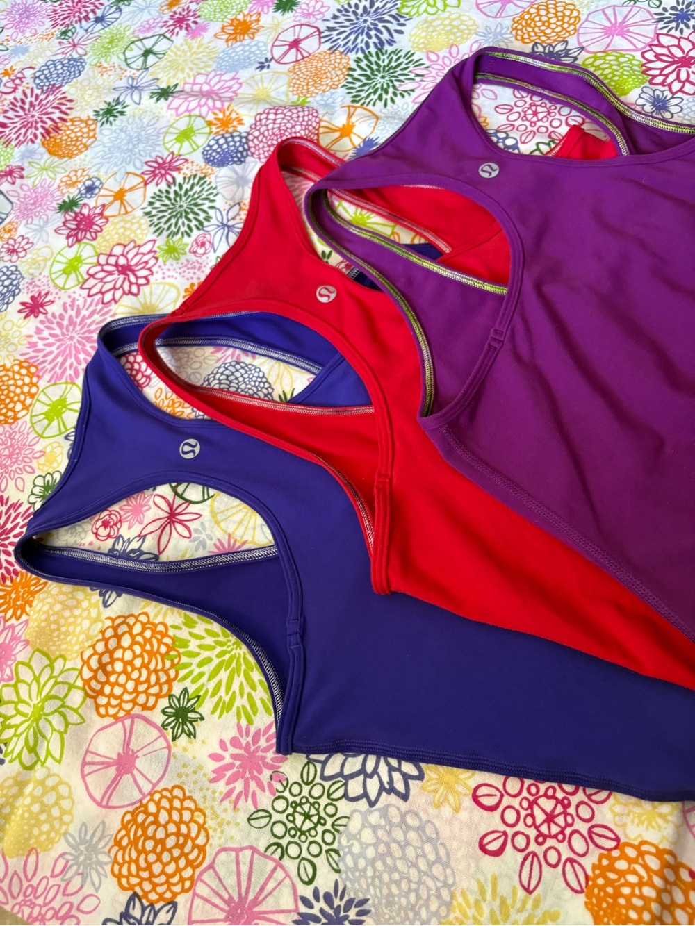Lot 3💕 Sz6 Cool Racerback 🍋 Lululemon - Picture 4 of 5